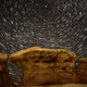 Not bad for twenty minutes of shooting, but I was hoping for the full circle of star trails. For some reason the intervalometer shut off about 2.5 hours early. This was my first attempt at star trails, though, so I’m happy. Background: 32 stacked images set to 30 seconds at f/1.8, ISO 2000. Foreground: Single image before the moon set, 30 seconds at f/1.8, ISO 6400.
